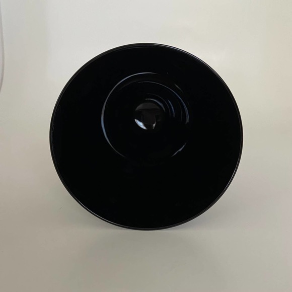 Circleware Crystal Glass Black Diamond Stem Tulip Shape Water Goblet Dc'ed Rare - Picture 5 of 5